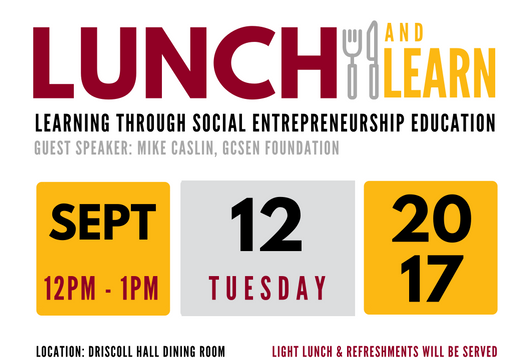 Hynes Institute for Entrepreneurship & Innovation Lunch and Learn with Mike Caslin