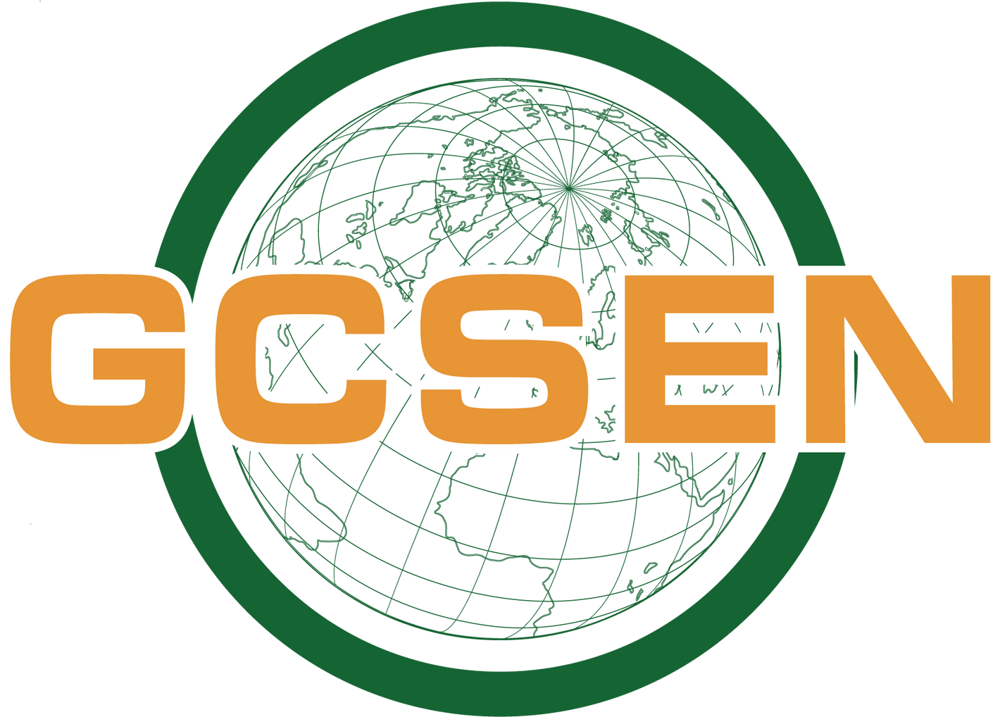 GCSEN logo with globe outline
