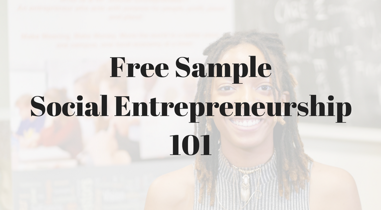 Free Sample - Social Entrepreneurship 101